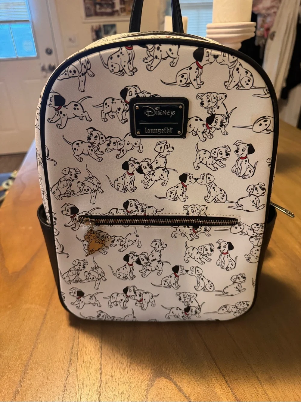 Disney Loungefly White & Black 101 Dalmatians Backpack with Coin Pouch